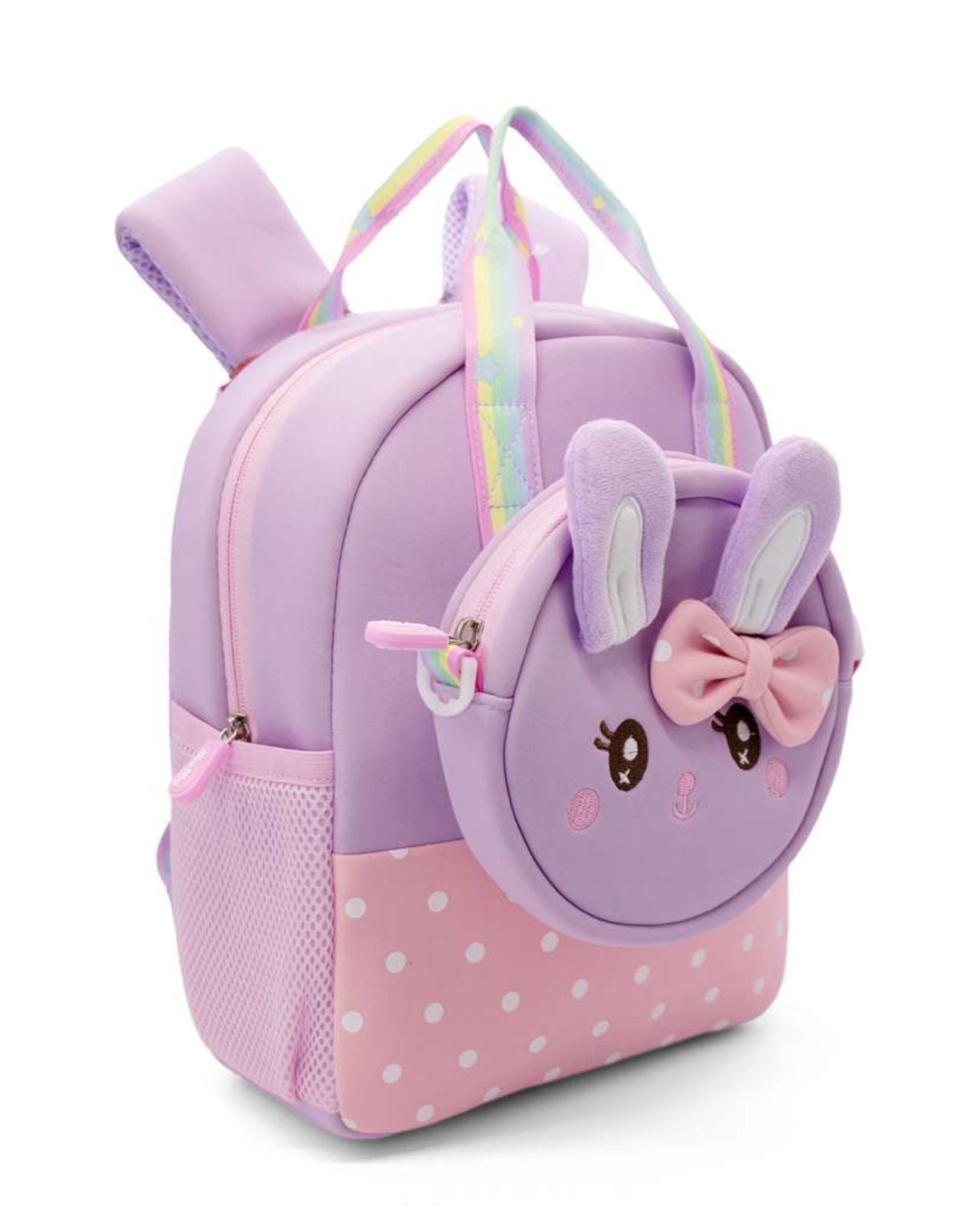 Kids Backpack - Bunny Dot Duo