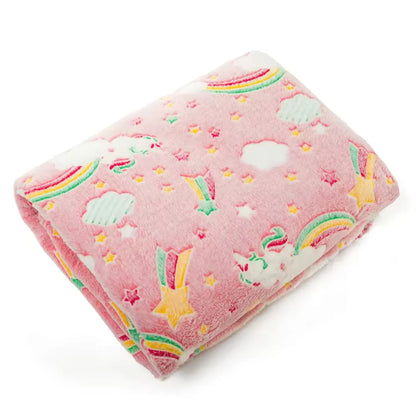 Super Soft Glow Blanket - Unicorn