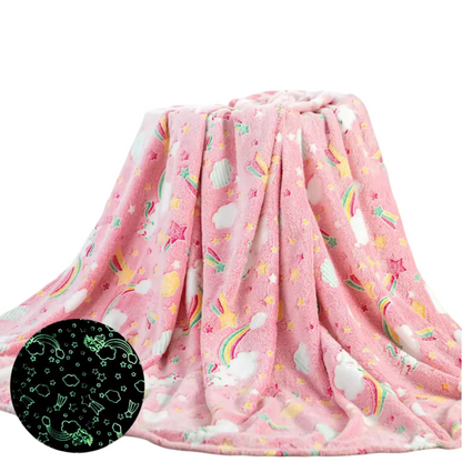 Super Soft Glow Blanket - Unicorn