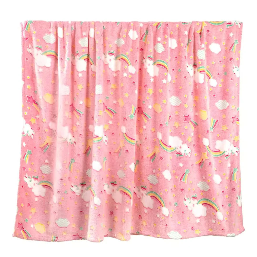 Super Soft Glow Blanket - Unicorn
