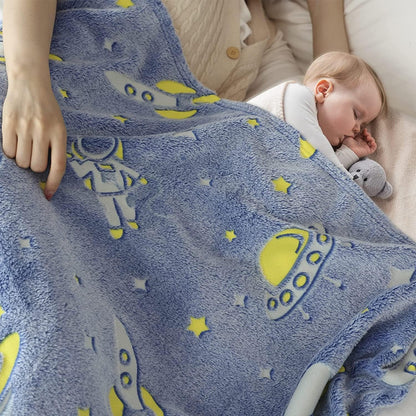 Super Soft Glow Blanket - Space