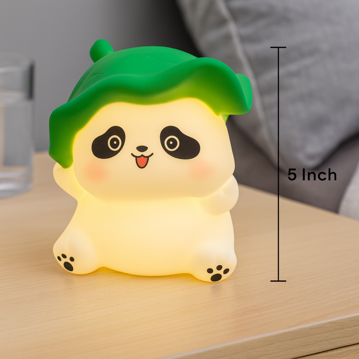 Mini Lamp Green Panda